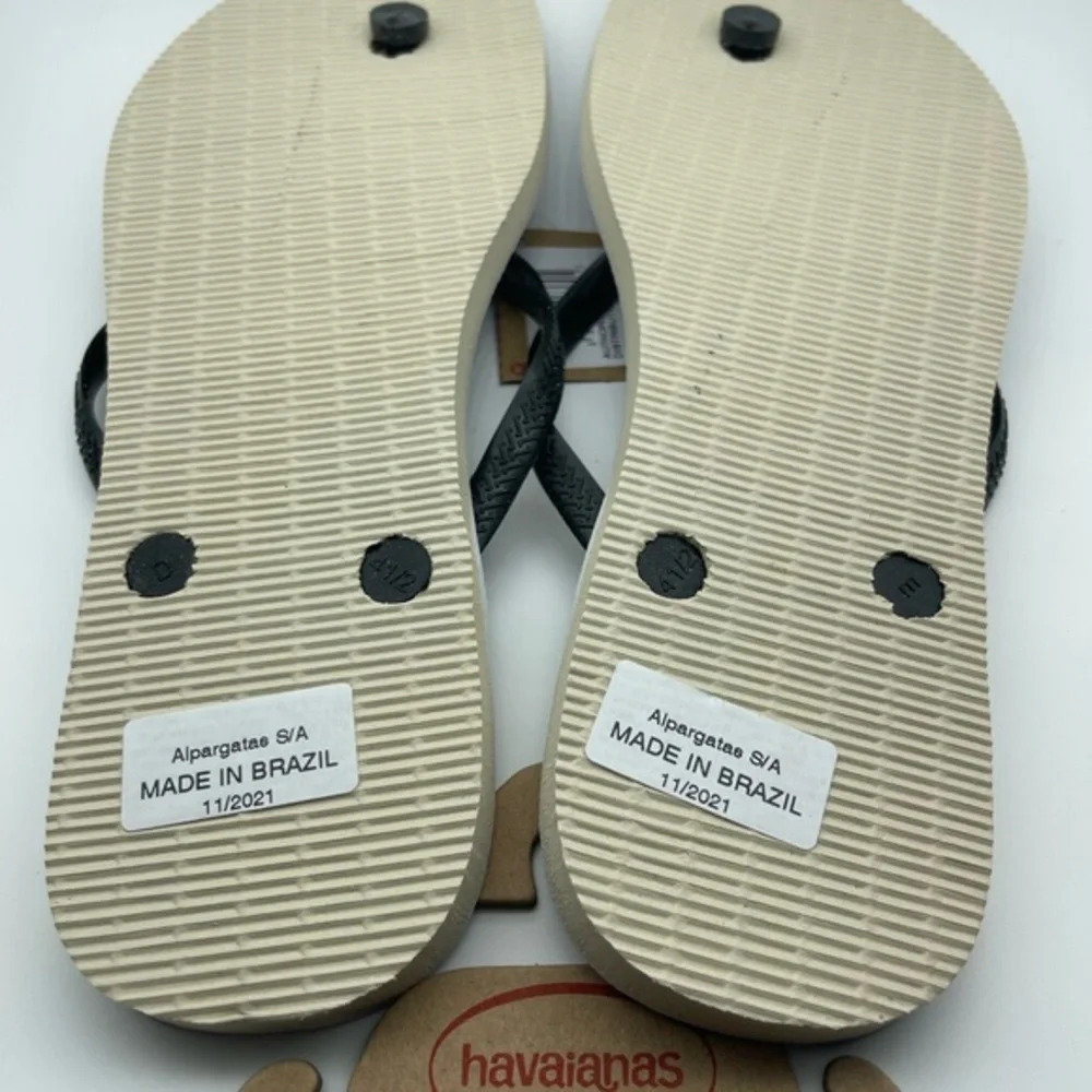 🧜‍♀️HOST PICK 🔱 Havaianas Slim Seabed Flip Flop Sandal, SAND GREY, Sz 11/12, NWT - Picture 10 of 10